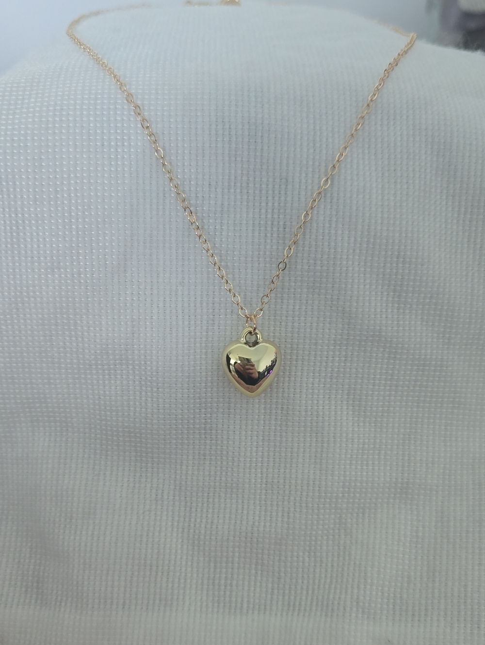 Gold Heart Pendant Necklace - Women's Jewelry